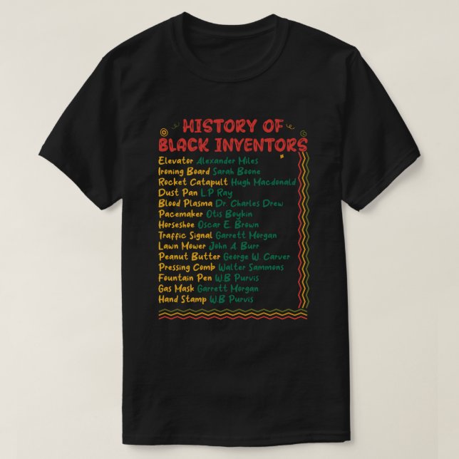 Svartlagerhistorik månad t shirt (Design framsida)