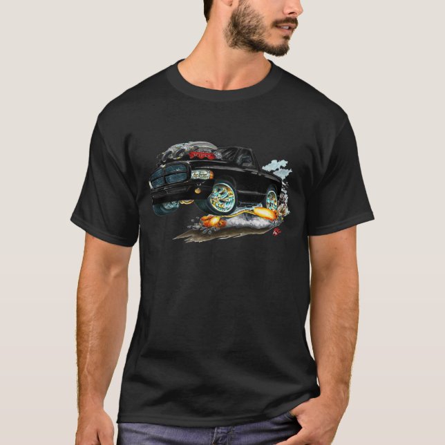 Svartlastbil för fint SRT10 Tee Shirt (Framsida)