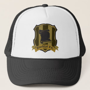 Svartlista FC-logotyplastbilsförare lock Keps