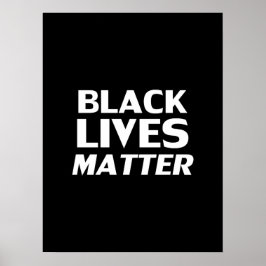 "Svartliv" är svart vitt - Poster