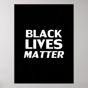 "Svartliv" är svart vitt - Poster