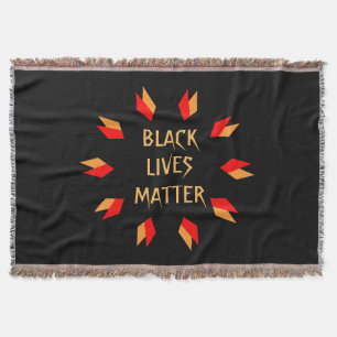 Svartlivar, matchande Throw Blanket Mysfilt