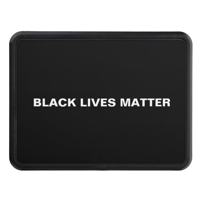 Svartlivar Matter svartvit enkel minimalist Dragkroksskydd (Framsidan)