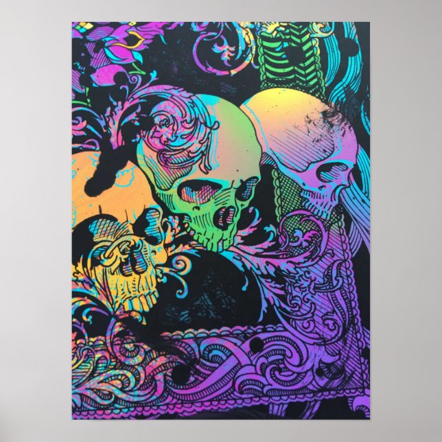 Svartljus poster med ton färg (Framsidan)