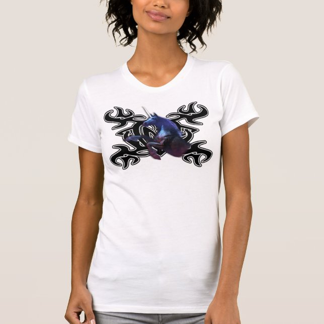 Svartmajs över Tattoo T Shirt (Framsida)