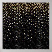 Svartmarmor från elegant faux guld glitter