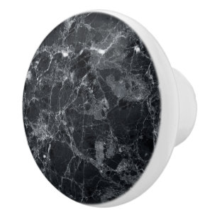Svartmarmor struktur knopp