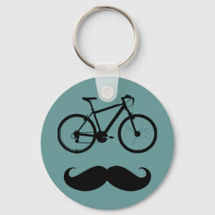 svartmotormustasch nyckelring