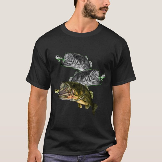 Svärtmunnad abborre t shirt (Framsida)