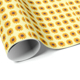 Svartögd Susan Flower Wrapping Papper Presentpapper