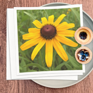 Svartögd Susanne Rudbeckia Blomma Fotografisk Fest Pappersservett