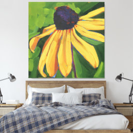 Svartögd Susanne Stor Blomma Canvastryck