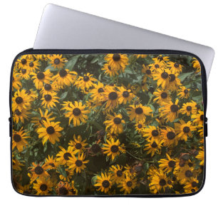 Svartögda Susans blommor, Blommig, Fotografi Laptop Fodral