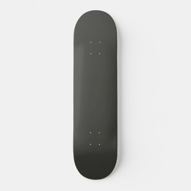 Svartoliver (fast färg) mini skateboard bräda 18,5 cm (Framsida)