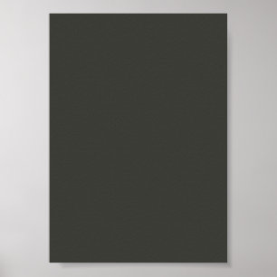 Svartoliver (fast färg) poster