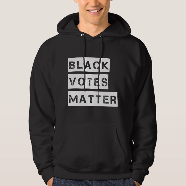 Svartomröstningar Matter Stencil Anpassningsbar Fä Hoodie (Framsida)