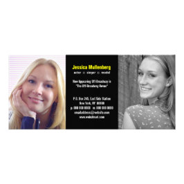 Svartpanelens Dubbla, hörlurar Reklamkort