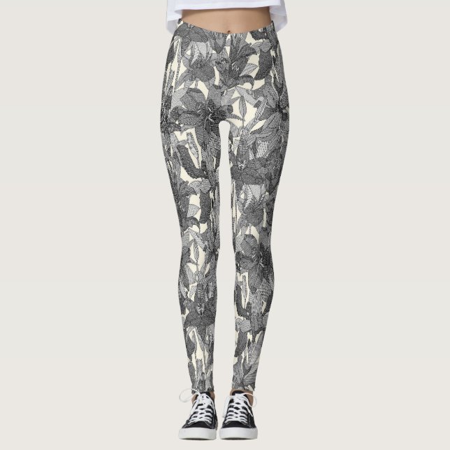 svartpärla leggings (Framsida)