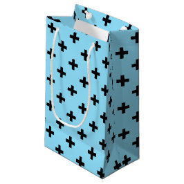 Svartpolka kor på baby blue