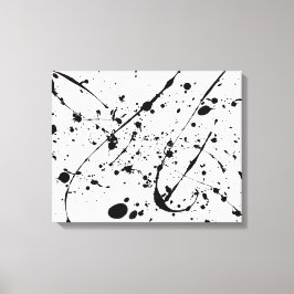 svartpunktsförpackad arbetsyteutskrift canvastryck