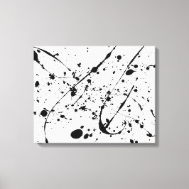 svartpunktsförpackad arbetsyteutskrift canvastryck