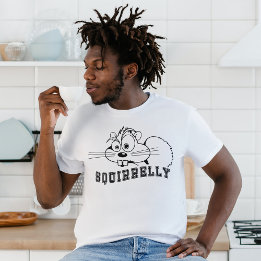 Svartradskonst för en liten ekorrrel t shirt