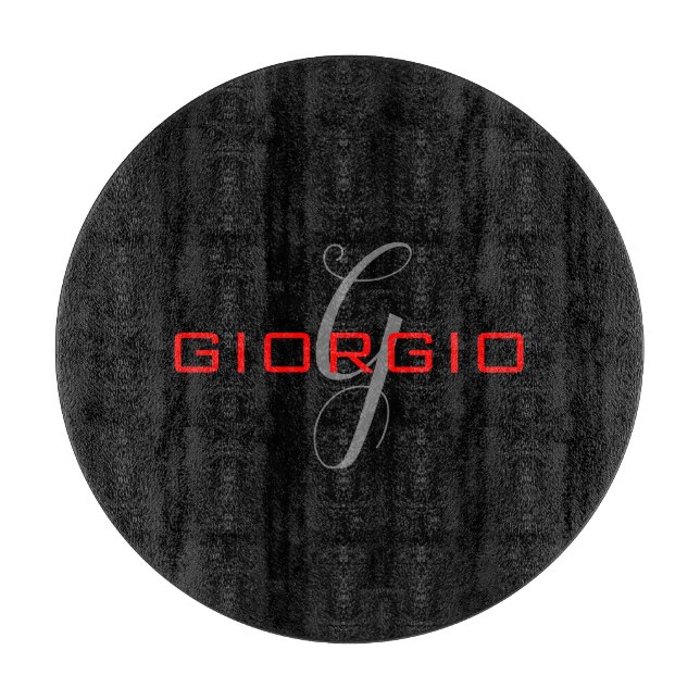 Svartrött ditt namn - första monogrammodern (Framsidan)