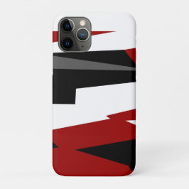 Svartrött grått och vitt