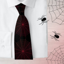 Svartrött spindelnät Halloween mönster