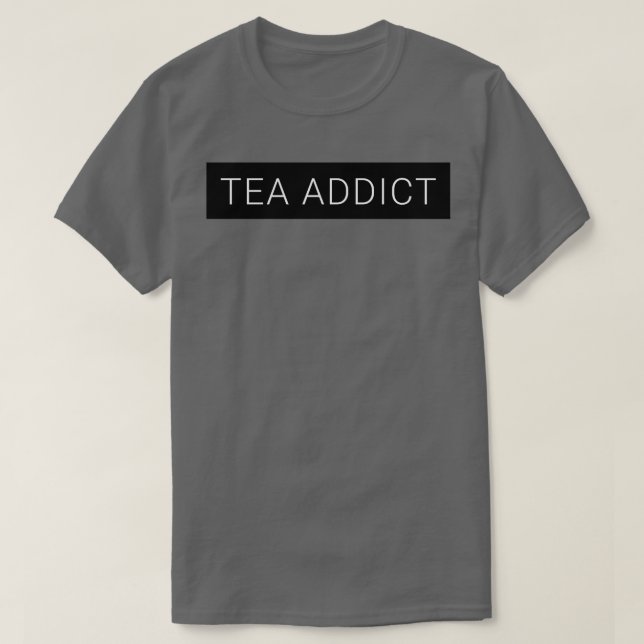 Svartruta för teaddict t shirt (Design framsida)