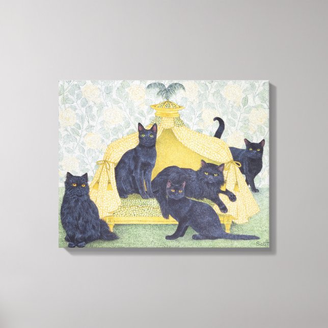 Svartsammet Canvastryck (Framsida)