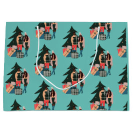 Svartsidigt par Papper för första julafton