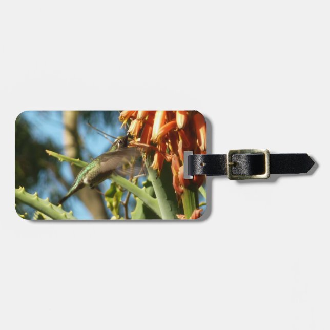 Svartsinnig Hummingbird under Flight Bagagebricka (Horisontell Framsida)