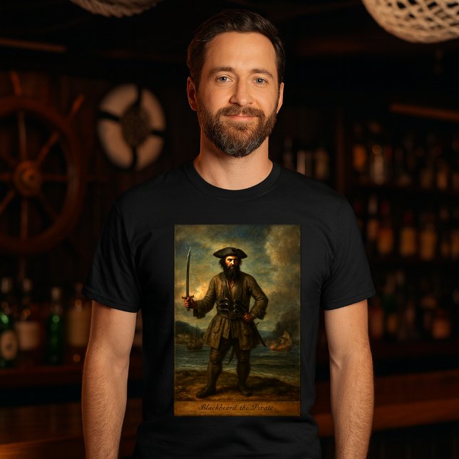 Svartskägg Piraten T Shirt (Skapare uppladdad)