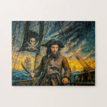 Svartskägg Piratstorm Porträtt