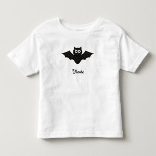 Svartskjorta Fladdermus Personlig Namn Småbarn T-s T Shirt