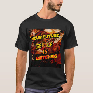 Svartskjorta med slogans t shirt