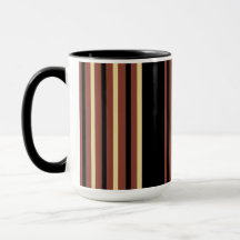 Svartstripe-kaffe Mugg Kopp