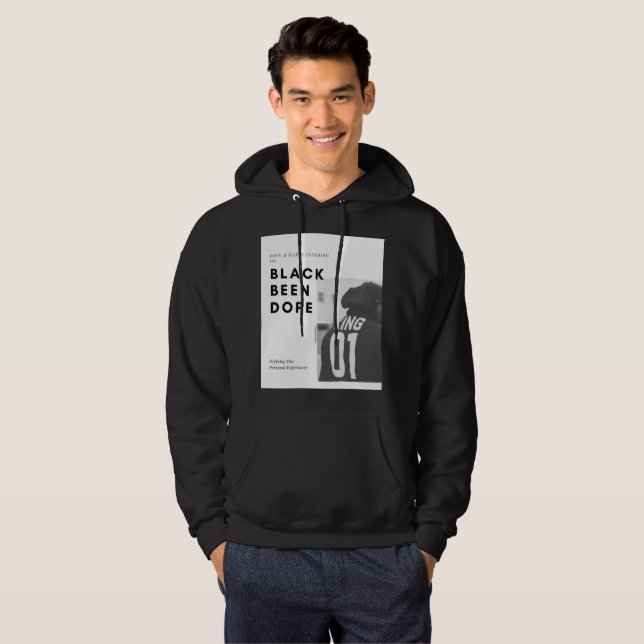 Svartsvart konsten var Dope Manar Hoodie (Hel framsida)