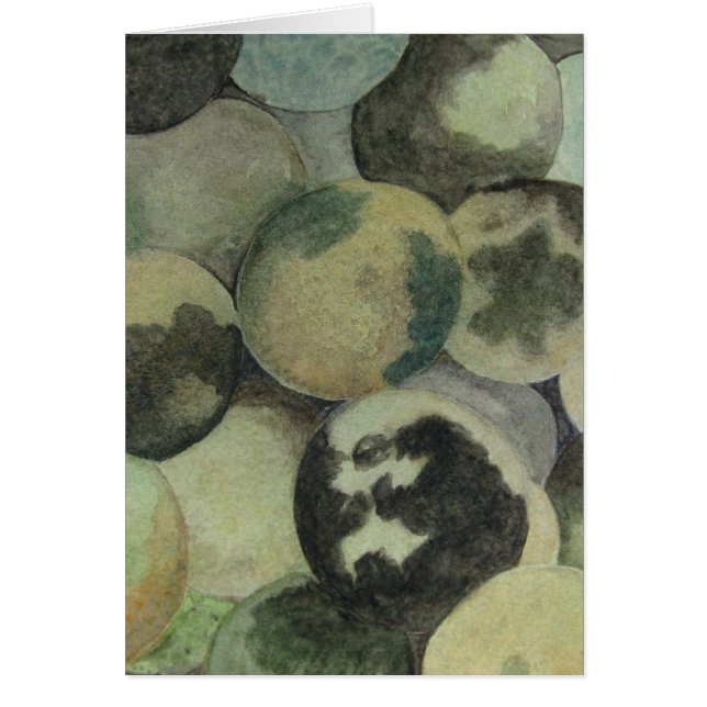 Svartvalnötskort Hälsningskort (Framsidan)