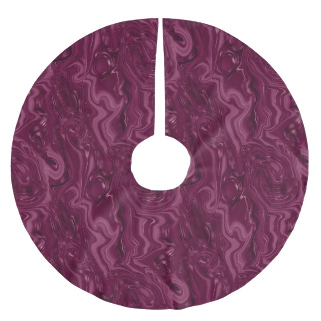 Svartvinbärsvin Mönster  Julgransmatta Borstad Polyester (Framsidan)