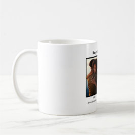 Svartvit 2-fotominnesdag kaffemugg