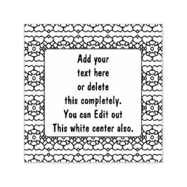 Svartvit 2f självfärgande stämpel