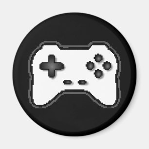 Svartvit 8-bitars videospel Stil Magnet