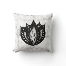 Svartvit abstrakt av Goth-blomman