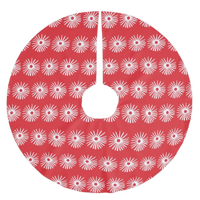 Svartvit, abstrakt blommigt struktur. julgransmatta borstad polyester (Framsidan)