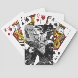 svartvit abstrakt formar modern casinokort