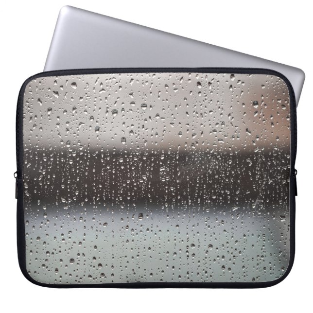 Svartvit abstrakt laptop fodral (Framsidan)