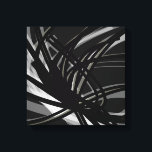 Svartvit Abstrakt Rosett band | Skuggor och ljus Canvastryck<br><div class="desc">Snyggt, modern svartvit design med abstrakt rosett band i skuggor och ljus. Du kan anpassa genom att ändra bakgrunden till färg och/eller färg. Välj "anpassa" och navigera till avsnittet lagrar om du vill visa bilderna och ändra bakgrunden till färg eller gräns färg om du vill anpassa designen till kostym om...</div>