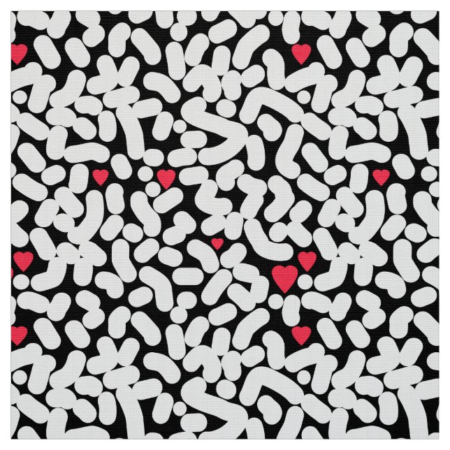 Svartvit abstrakt tyg (Provkarta)